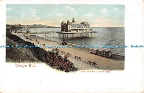 R481369 180 Colwyn Bay Pier Pavillon und Promenade Peacock Marke