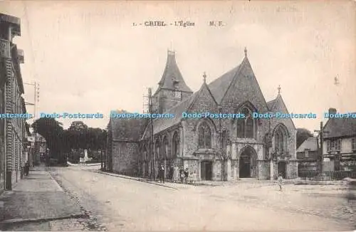 R481514 Criel L Eglise M F Postkarte