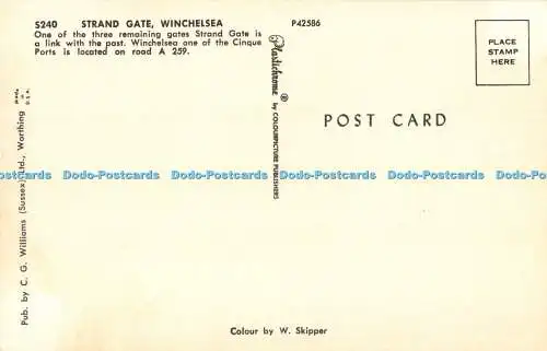 R483030 Winchelsea Strand Gate C G Williams Plastichrome W Skipper