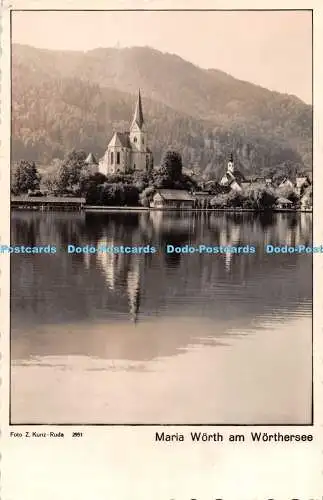 R486604 Maria Worth am Worthersee L und H Z Kunz Ruda 1953