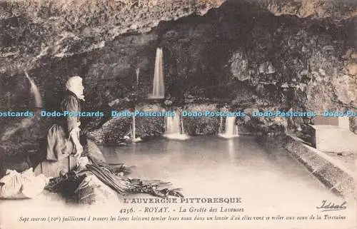 R483122 Royat La Grotte des Laveuses Sept sources jaillissent d travers les lave