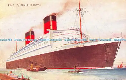 R481746 R M S Queen Elizabeth J Salmon 1950