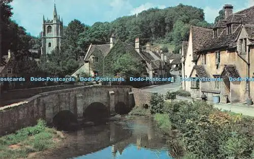 R485339 The Bridge Castle Combe WHS 1153 Plastichrome Farbbild Verlag A