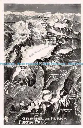 R486843 Grimsel und Furka Furka Pass Photoglob Vouga A G