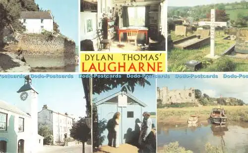 R483290 Dylan Thomas Laugharne Das Bootshaus Der Uhrturm Torbogen Werbung M