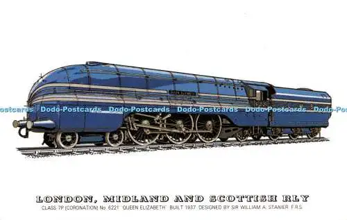 R485401 London Midland and Scottish Railway Class 7P No 6221 Queen Elizabeth Bui