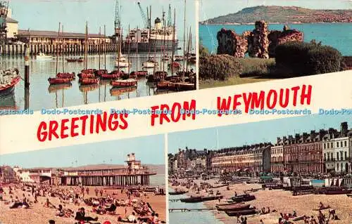 R485434 Grüße aus Weymouth WHS 1099 Plastichrome Farbbild Verlag 1