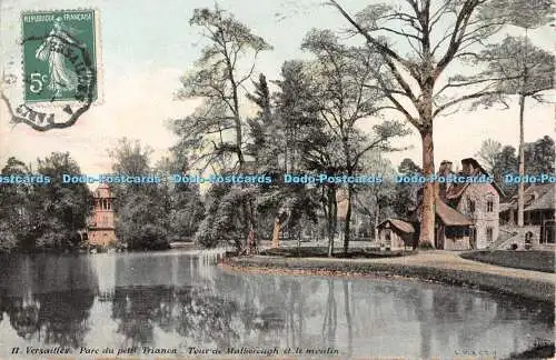 R483422 Versailles Parc du petit Trianon Tour de Malborough et le moulin L V Aqu