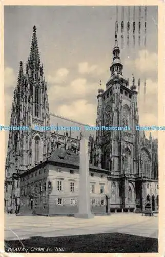 R483505 Praha Chram sv Vita J K O Postkarte