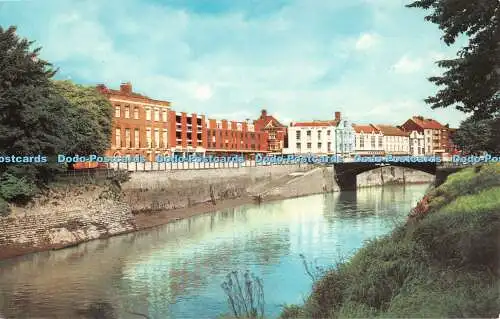 R485687 Bridgwater The Quay and Bridge Photo Precision Colourmaster Internationa