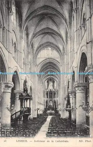 R487149 Lisieux Interieur de la Cathedrale ND Phot