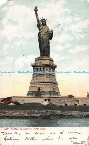 R483599 New York Freiheitsstatue Souvenir Postkarte 1906