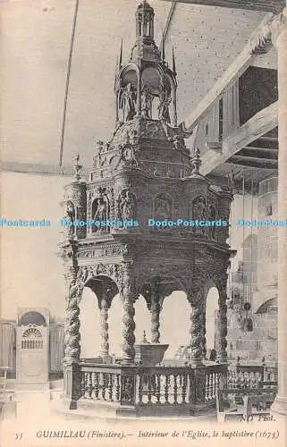 R487167 Guimiliau Finistere Interieur de l Eglise le Baptistere ND Phot