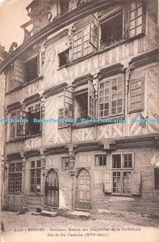 R487171 Rennes Ancienne Maison des Chapelains de la Cathedrale Dite de Du Guescl