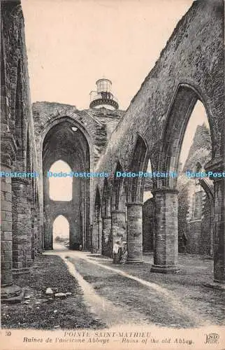 R487177 Pointe Saint Mathieu Ruins of the Old Abbey ND Phot Neurdein et Cie Imp