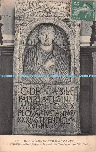 R483631 Musee de Saint Germain en Laye Pequarius Soldat Prepose a la Garde des T