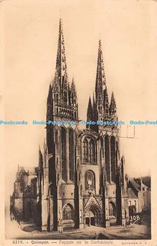 R487216 Quimper Facade de la Cathedrale Collection Villard