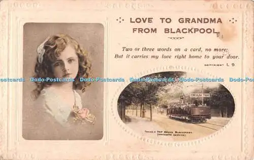 R488807 Liebe an Oma aus Blackpool Corona Verlag De Luxe Serie 1916