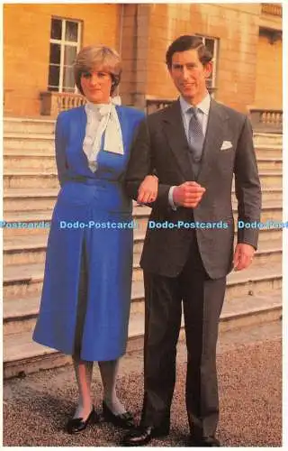 R487266 Charles Price of Wales Lady Diana Spencer das Verlobungsporträt Presco