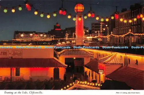 R487302 Cliftonville Abend am Lido John Hinde E Ludwig Elgate Postkarten
