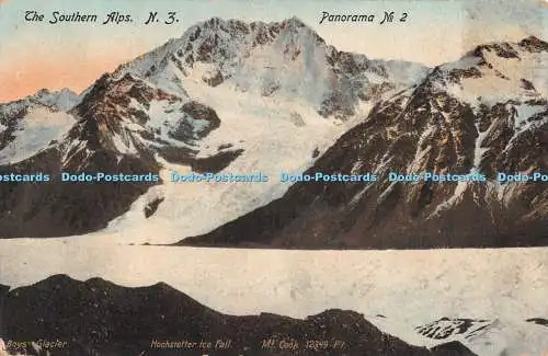 R487313 The Souther Alps N Z Panorama No 2 Boys Glaciers Tanner Bros No 247