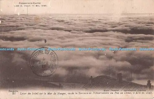 R487325 Pierre Sur Haute Lever du Soleil sur la Mer de Nuages Levy Fils Selecta