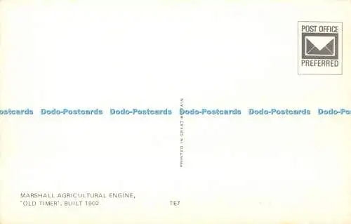 R483805 Marshall Agrarmotor Oldtimer Postkarte