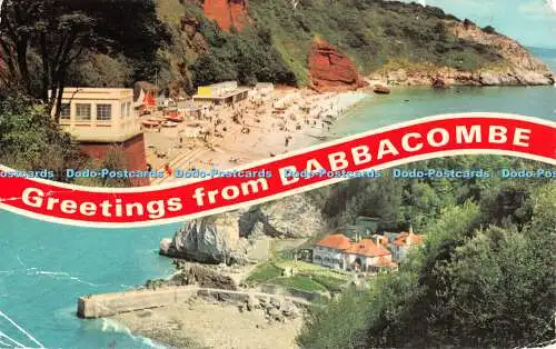 R485946 Grüße von Babbacombe Oddicombe Beach E T W Dennis Multi View