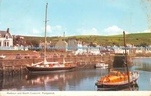 R483981 Portpatrick Harbour and North Crescent G Mason Day Shop E T W Dennis