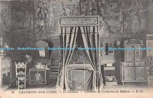 R489096 Chaumont Sur Loire Le Chateau Chambre de Catherine de Medicis D G Levy e