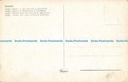 R486121 Milano Largo Cairoli und das Garibaldi Denkmal Cecami
