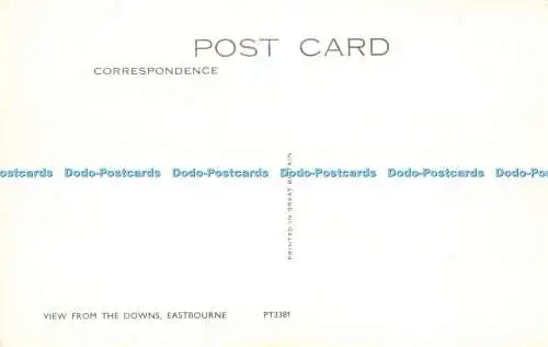 R484013 Eastbourne Ansicht von den Downs Postkarte