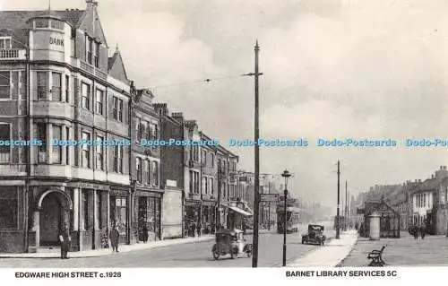 R487582 Edgware High Street um 1928 Barnet Library Services 5C