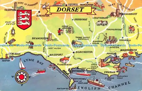 R489124 Dorset Postkarte