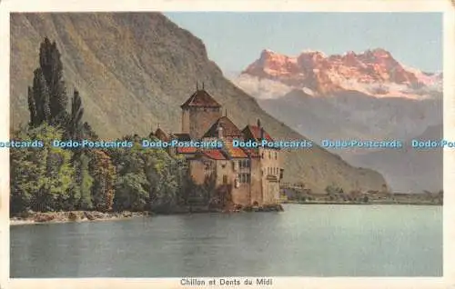 R486149 Chillon et Dents du Midi G Anderegg No 12