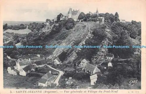 R487605 5 Sainte Suzanne Mayenne Vue generale et Village du Pont Neuf Gaby G Art