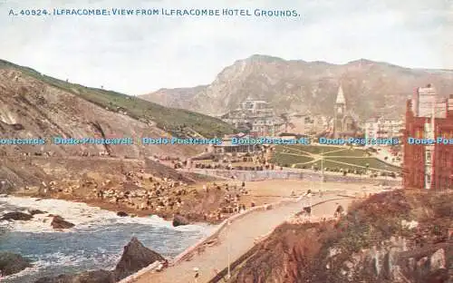 R486155 Ilfracombe Blick vom Ilfracombe Hotelgelände Photochrom Celesque Serie