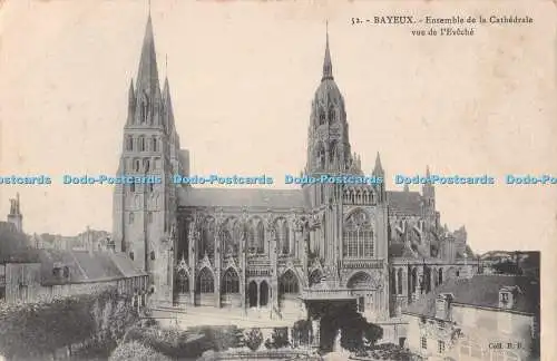 R486201 Bayeux Ensemble de la Cathedrale vue de l Eveche R D