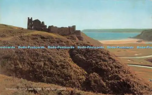 R484105 Gower Pennard Castle and Three Cliffs Bay J Salmon