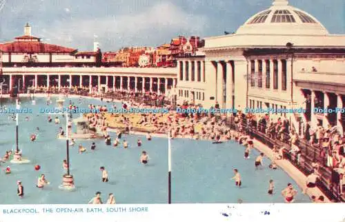 R487688 Blackpool The Open Air Bath South Shore Photochrom 1950