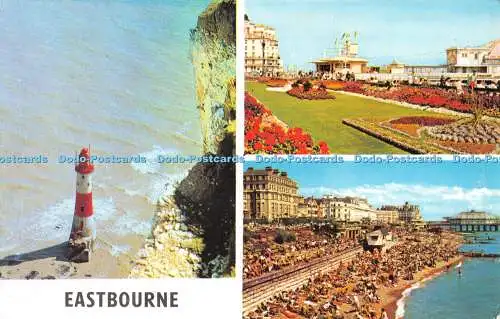 R484123 Eastbourne The Beach The Carpet Gardens Photo Precision Colourmaster Int