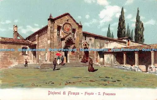 R489236 Dintorni di Firenze Fiesole S Francesco Pilade Lapi S Giovanni Valdarno