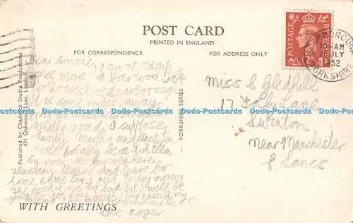 R484141 Scarborough The Castle Chadwick Studio Yorkshire Serie 1952