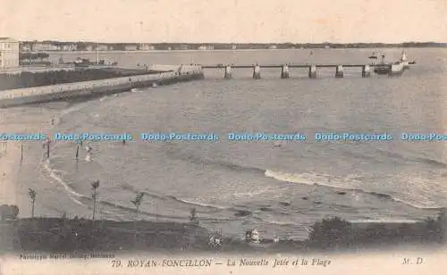 R484145 Royan Foncillon La Nouvelle Jetee et la Plage Marcel Delboy