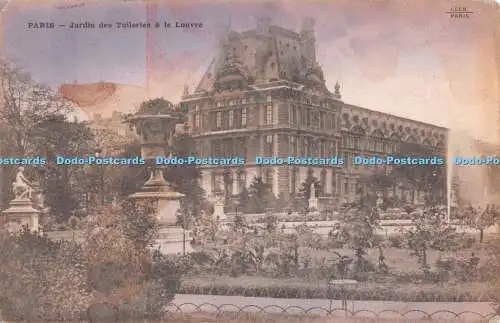 R486262 Paris Jardin des Tuileries and le Louvre 1916