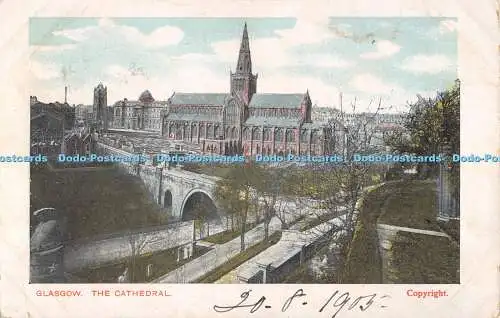 R484149 Glasgow The Cathedral Postkarte 1903