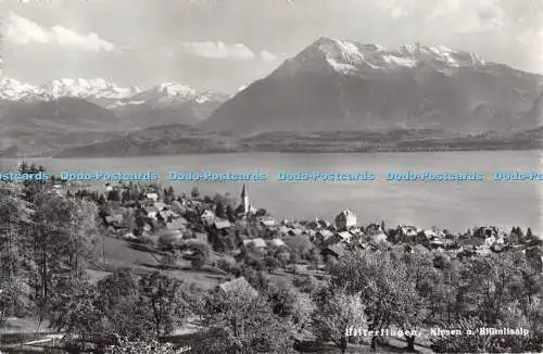 R486266 Hilterfingen Niesen u Blumlisalp Fotoglob