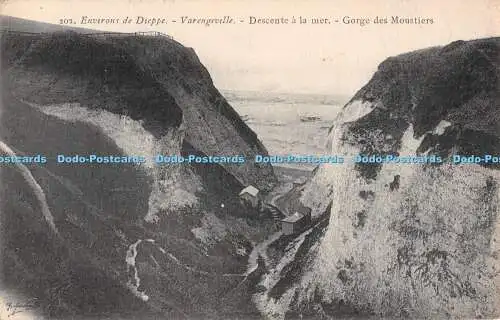 R484150 Environs de Dieppe Varengeville Descente a la Mer Gorge des Moustiers