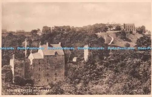 R484151 Rosslyn Castle and Chapel Valentine Sepiatype