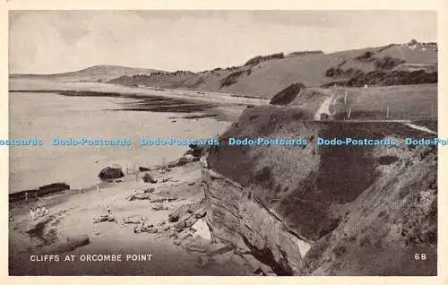 R484163 Klippen am Orcombe Point Postkarte